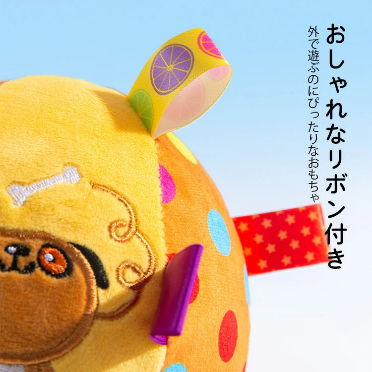 giipet-ベル内蔵ボール　犬用おもちゃ　ふわふわ　運動不足解消　面白い　振ると音が出る-Giipet