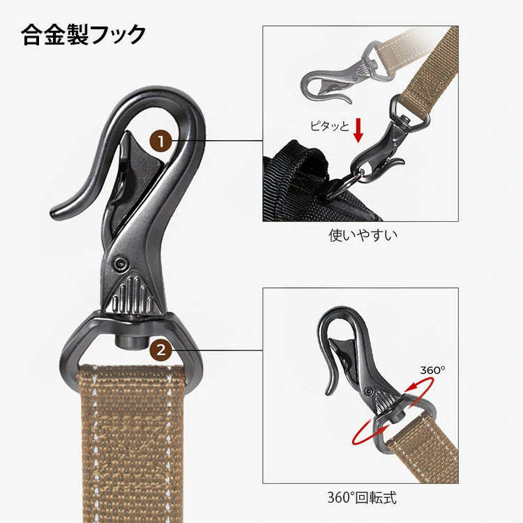 giipet-犬用ハーネス　リード　多機能　ハンズフリー　シートベルトに固定可能-Giipet