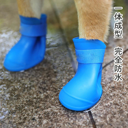 giipet-犬用レインブーツ　完全防水　滑り止め　厚底　脱ぎ履きしやすい　サイズ調節可能　雨の日-Giipet