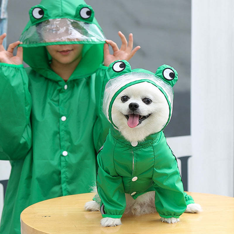 giipet-ペット用レインコート　犬　猫　撥水加工　完全防水　着脱簡単　3層構造　梅雨