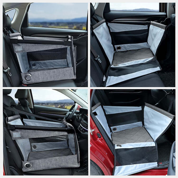 giipet-ペット用ドライブベッド　大容量　取り付け簡単　収納便利　3WAY　小型犬　中型犬　大型犬-Giipet