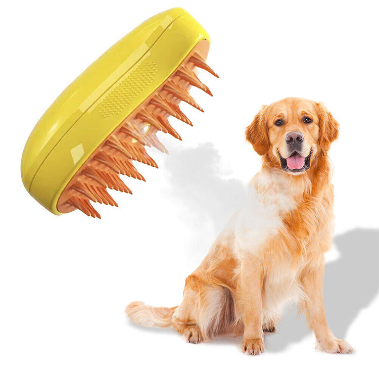 giipet-ペットブラシ 抜け毛取り マッサージ機能付き ミスト機能搭載 ワンボタン操作-Giipet