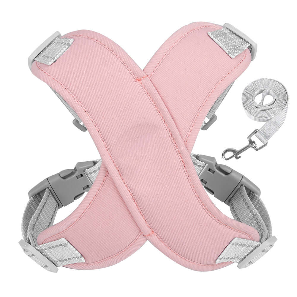 犬用クロス型ハーネス＆リードセット 喉を避けるX字構造 安心の獣医師