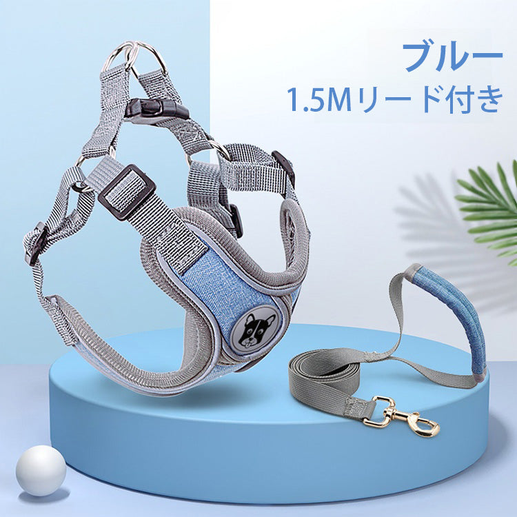 giipet-X字ハーネス　小型犬　中型犬　脱げにくい　迷子防止　アウトドア　お出かけ-Giipet