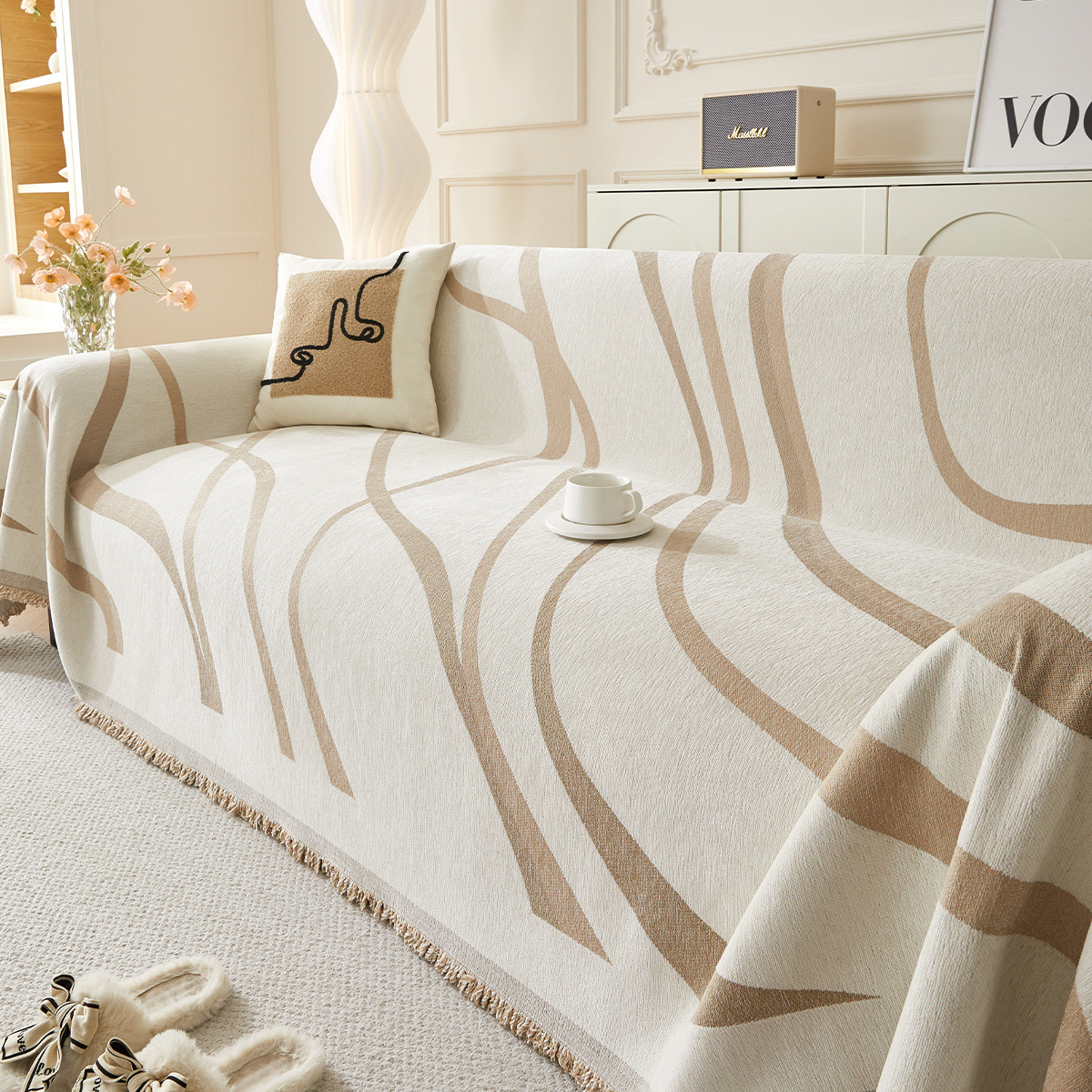 giipet-ソファカバー　シュニール織　シンプル　オールシーズン対応　