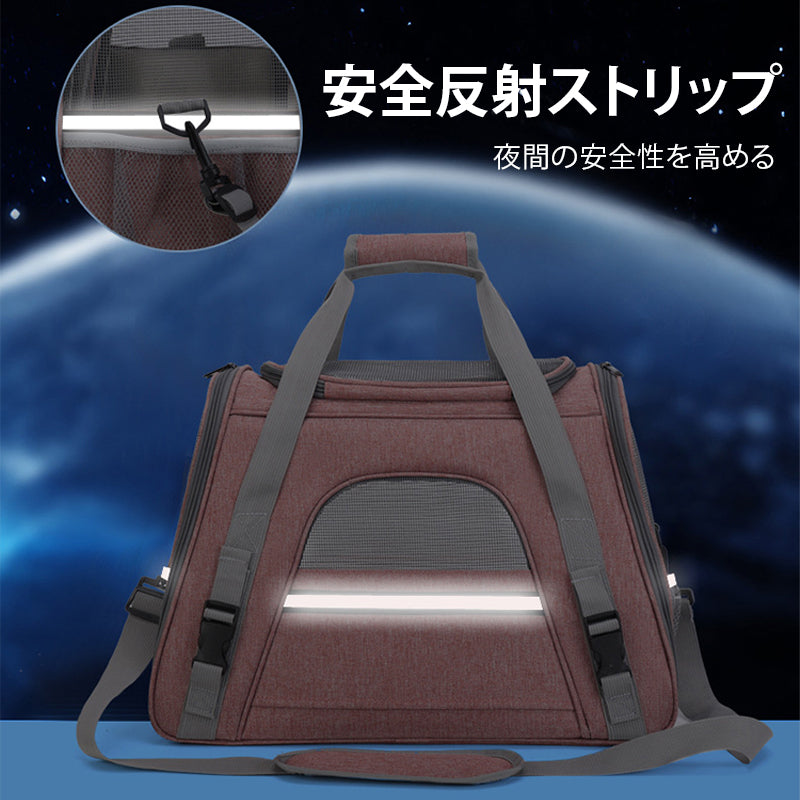 giipet-ペットキャリーバッグ　メッシュ窓、暖かいマット付き　3WAY　超軽量-Giipet
