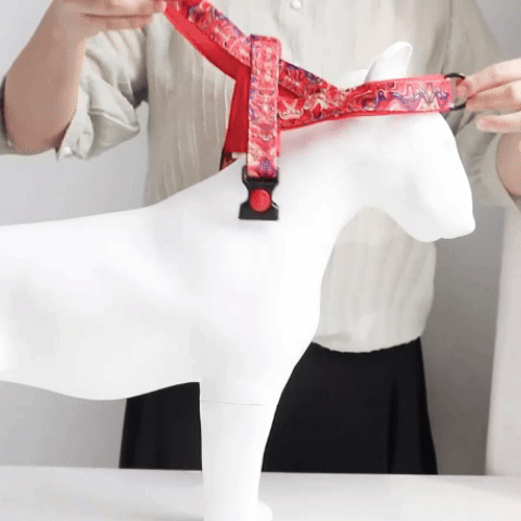 giipet-ペットハーネス　カラフル　カジュアル　引っ張り防止　調節可能-Giipet