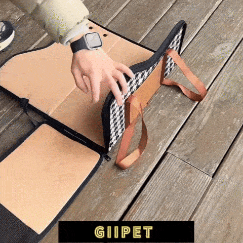 giipet - ペット用ドライブボックス　多用途　小型犬専用　安全安心　安定性抜群　飛び出し防止リード付き-Giipet