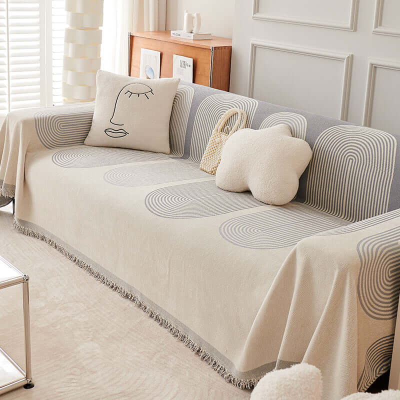 Giipet-シェニール織ソファカバー 両面利用可能 高級感 一体式 肌触り抜群
