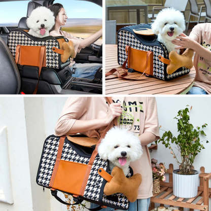 giipet - ペット用ドライブボックス　多用途　小型犬専用　安全安心　安定性抜群　飛び出し防止リード付き-Giipet