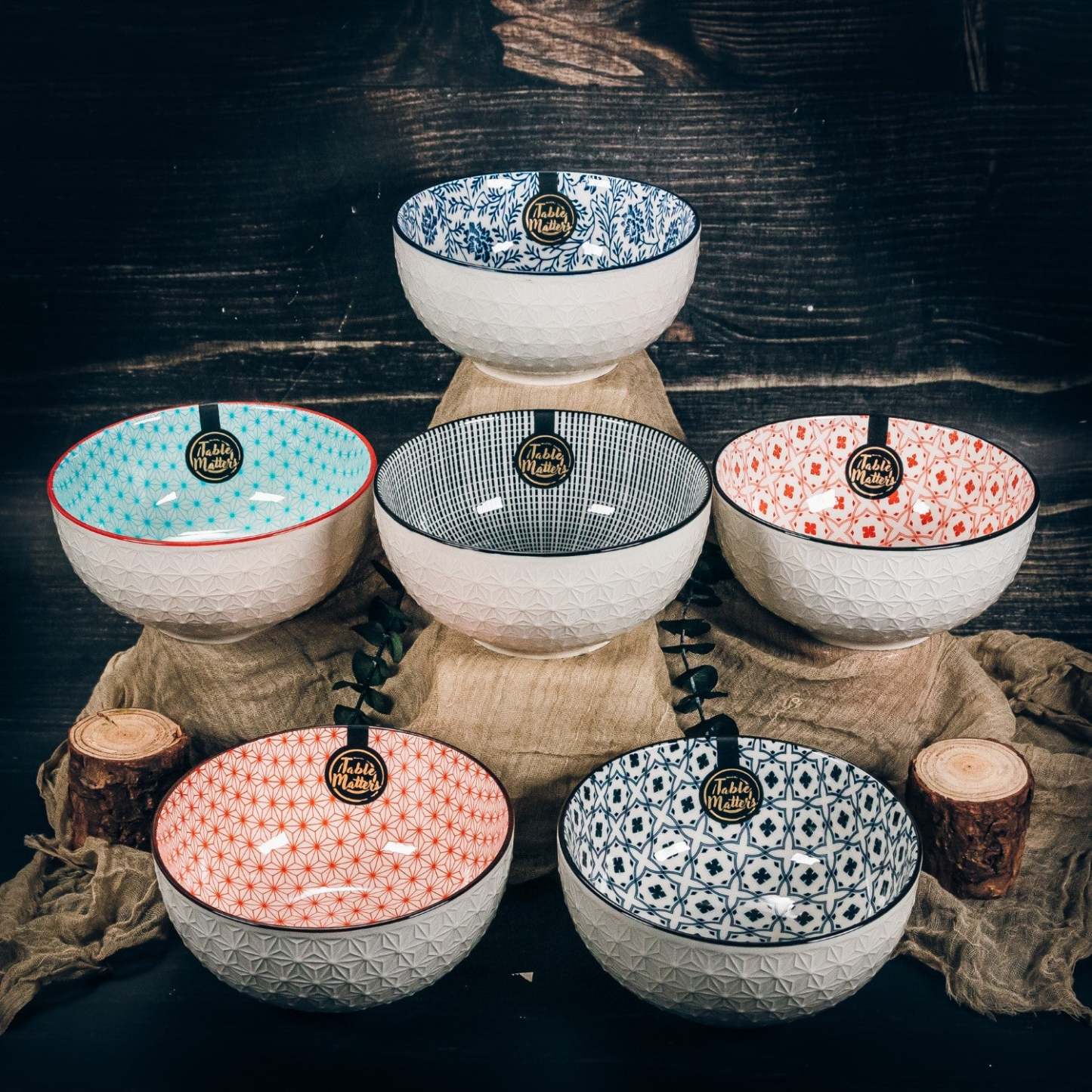 Bundle Deal - Assorted 6 inch Soup Bowl - Set of 6