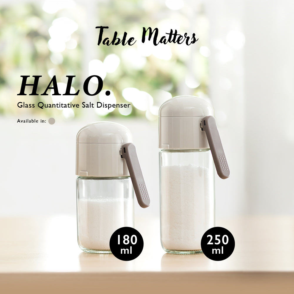 HALO 180/250 ml Glass Quantitative Salt Dispenser