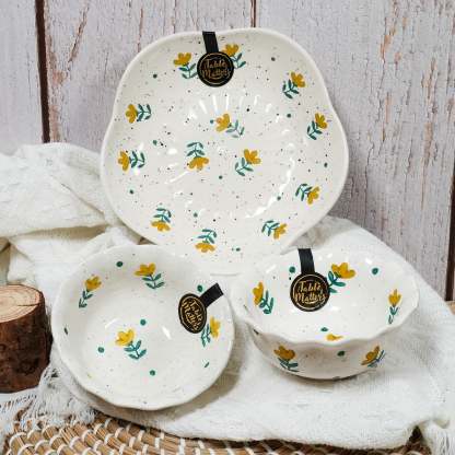 [$21 Deal] Bundle Deal - Wildflowers Tableware - Set of 3