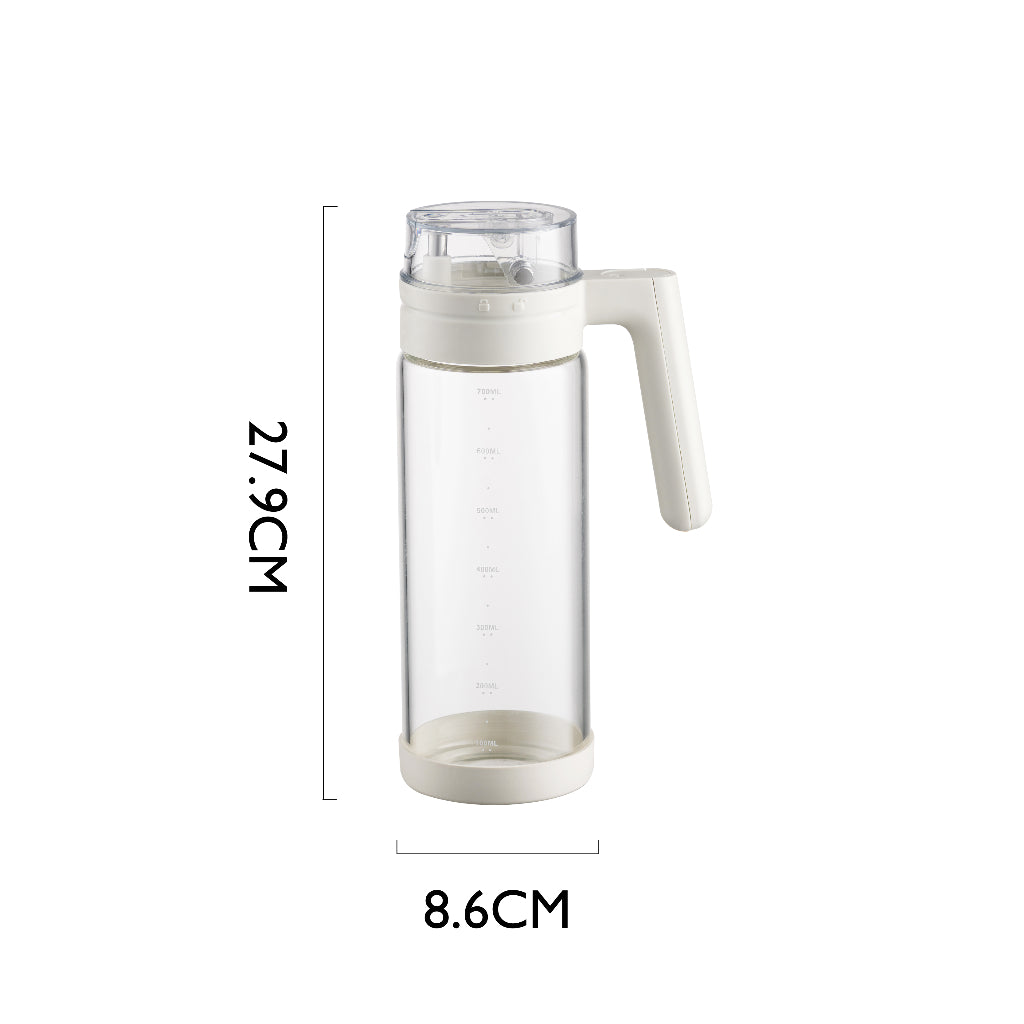 DRIP  700 ml Automatic Culinary Oil Jar (White)