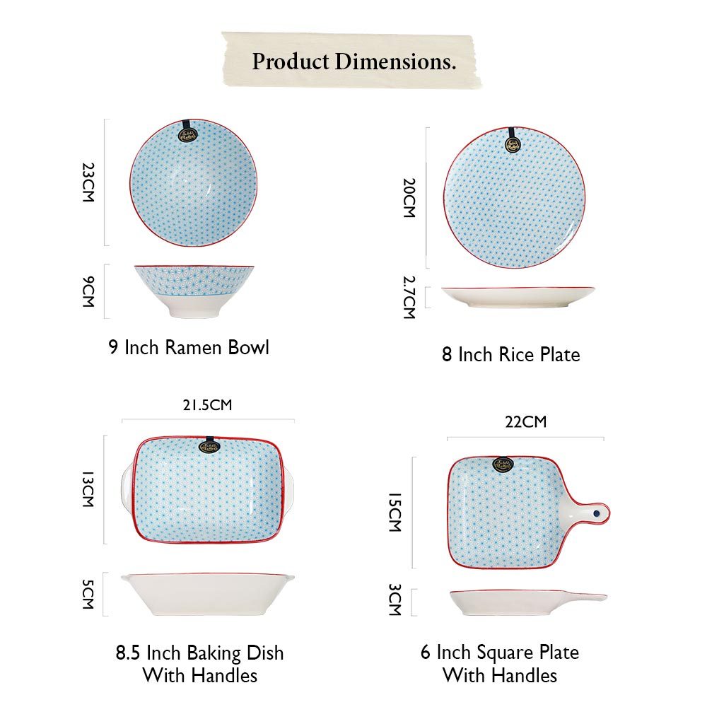 Bundle Deal - Starry Blue Collection 20PCS Dining Set