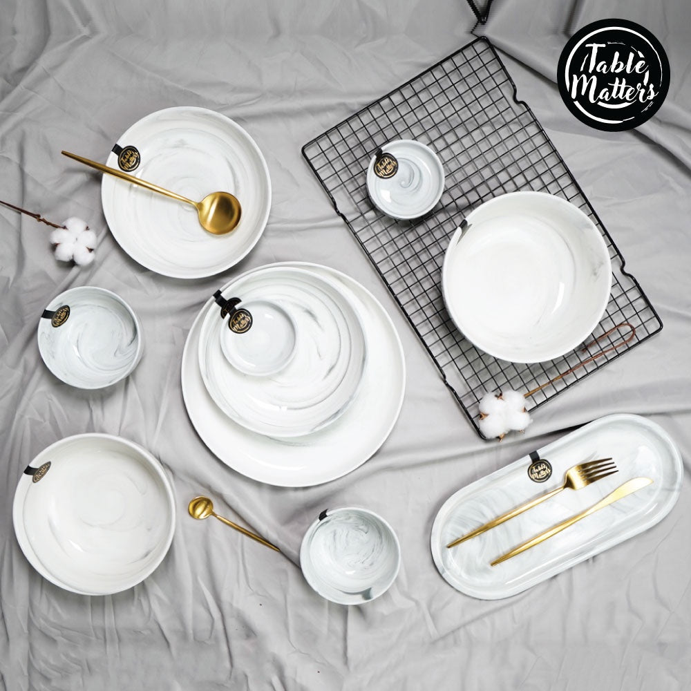 Bundle Deal - Marble 10PCS Dining Set