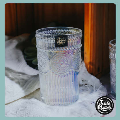 TAIKYU Pearl Lace Drinking Glass - 400ml