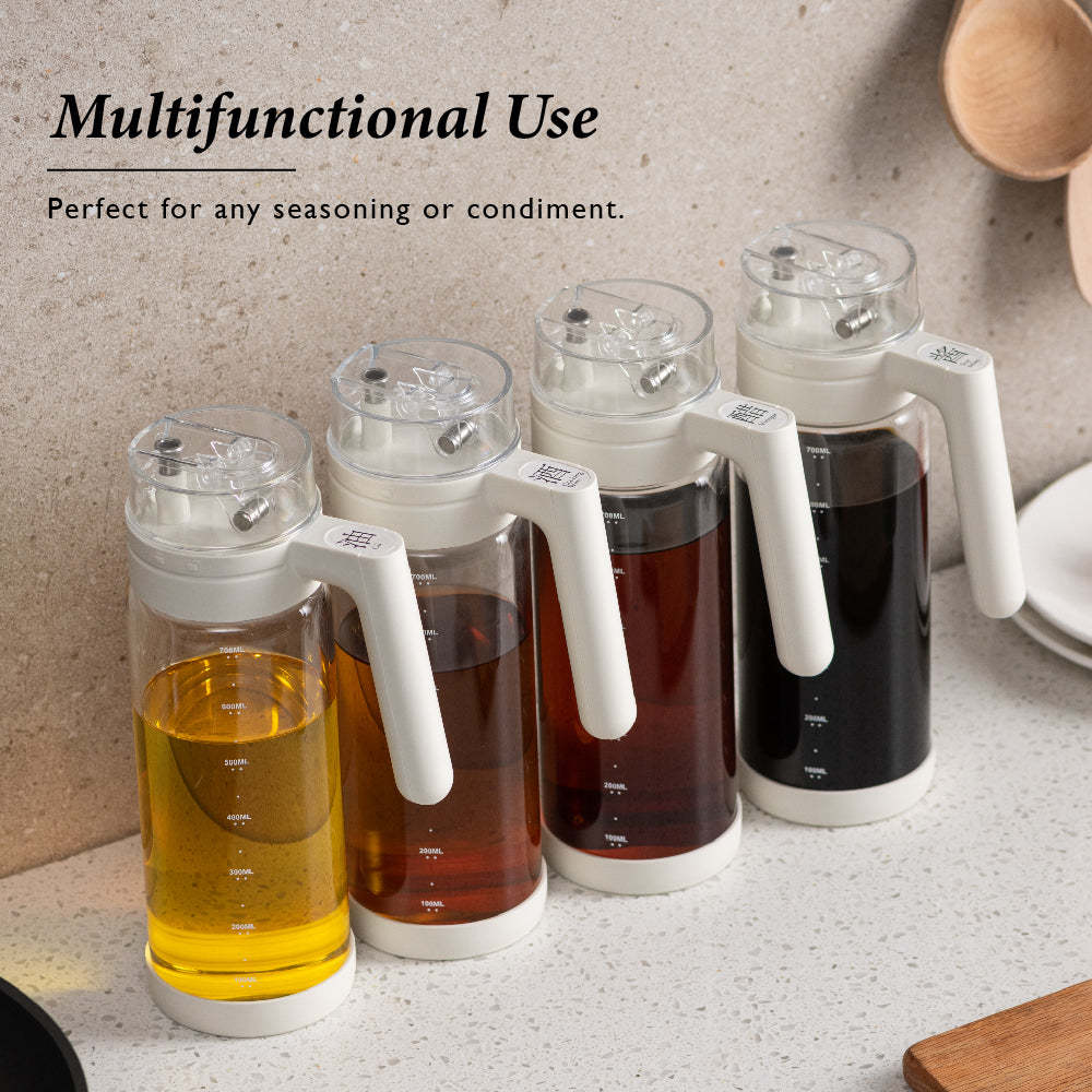 DRIP 700 ml Automatic Culinary Oil Jar (White)