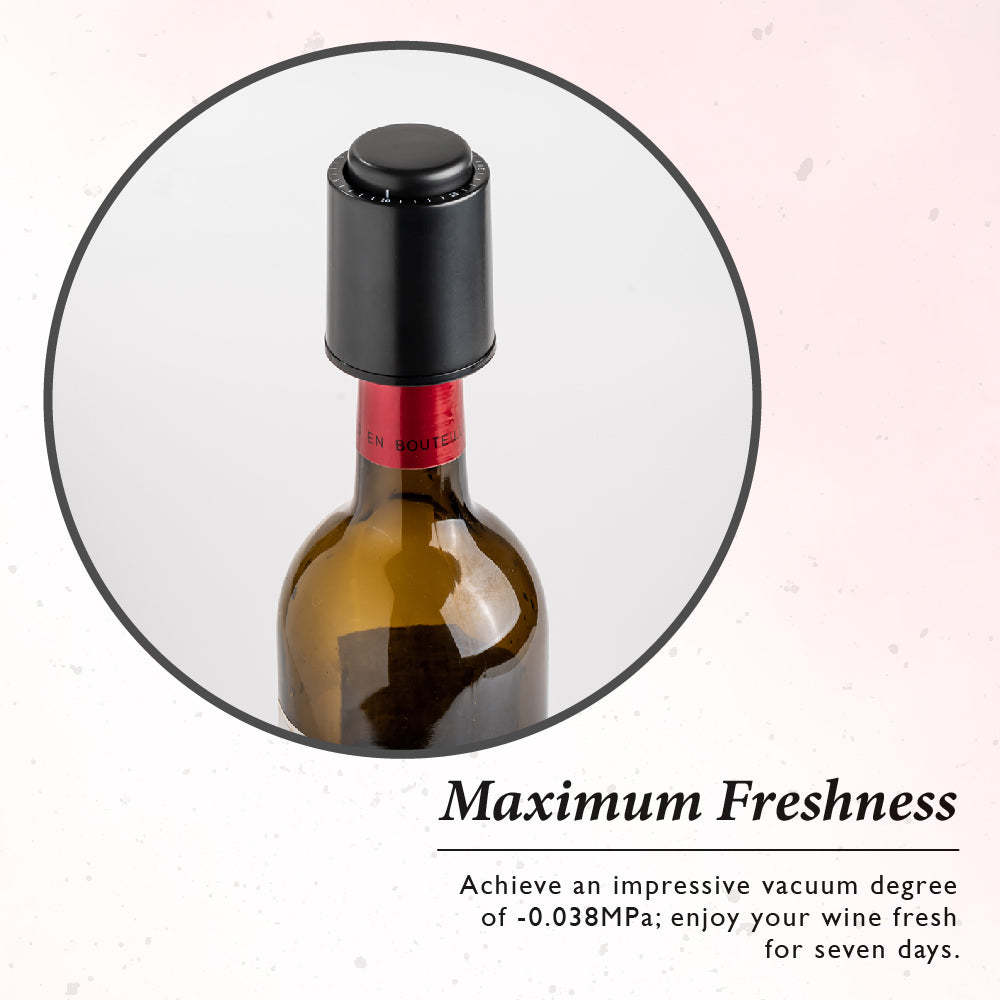 FreshVino Vacuum Stopper with Date Dial