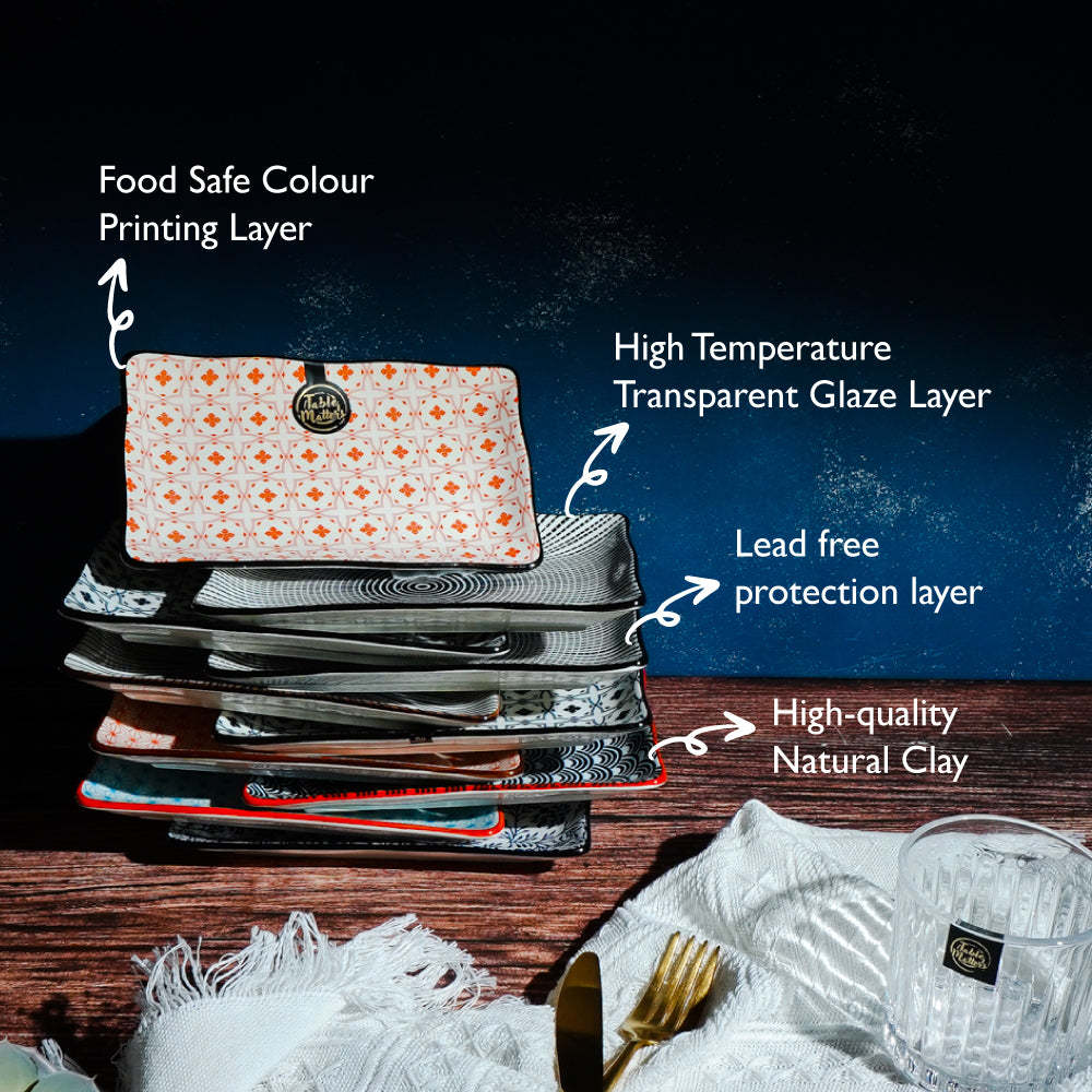 Bundle Deal - Assorted Ripple Plate - Set of 5