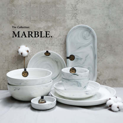 Bundle Deal - Marble 10PCS Dining Set
