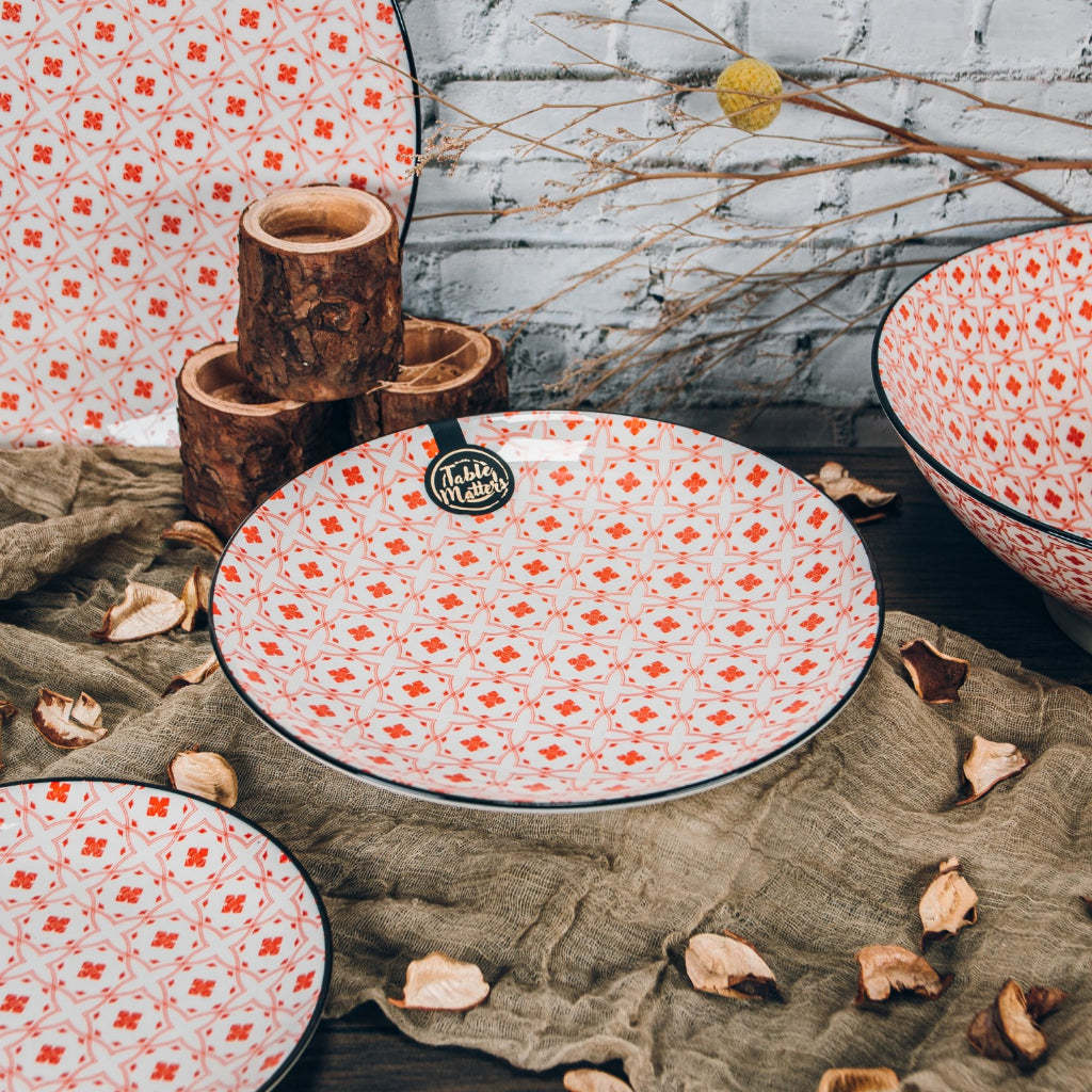 Bundle Deal - Assorted 8 inch Rice Plate - Set of 6