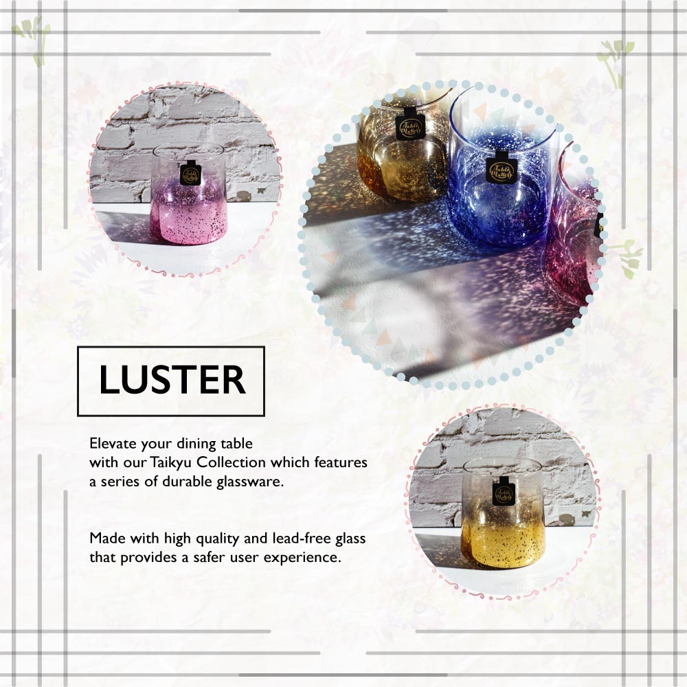 Bundle Deal - Taikyu Luster Glass Drinkware Brand Box - Set of 6