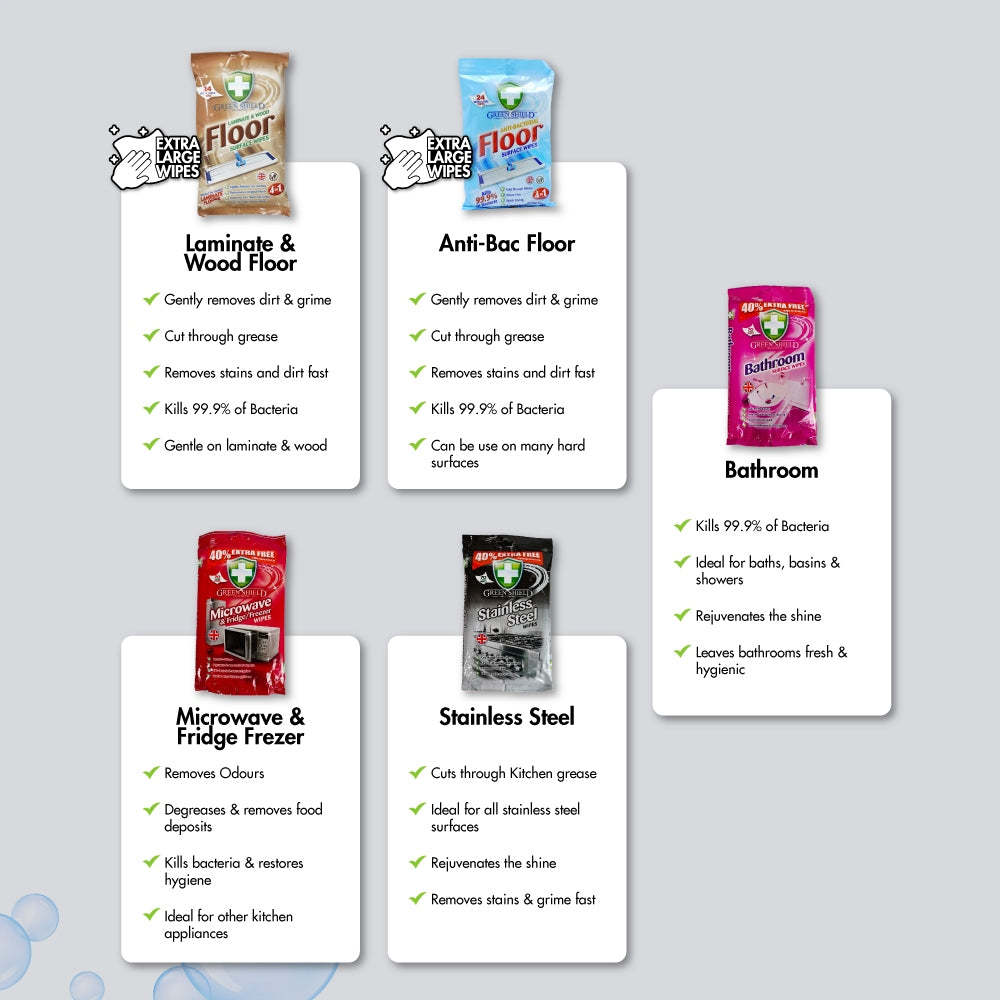 HOUZE - Greenshield - Cleaning Wipes Collection