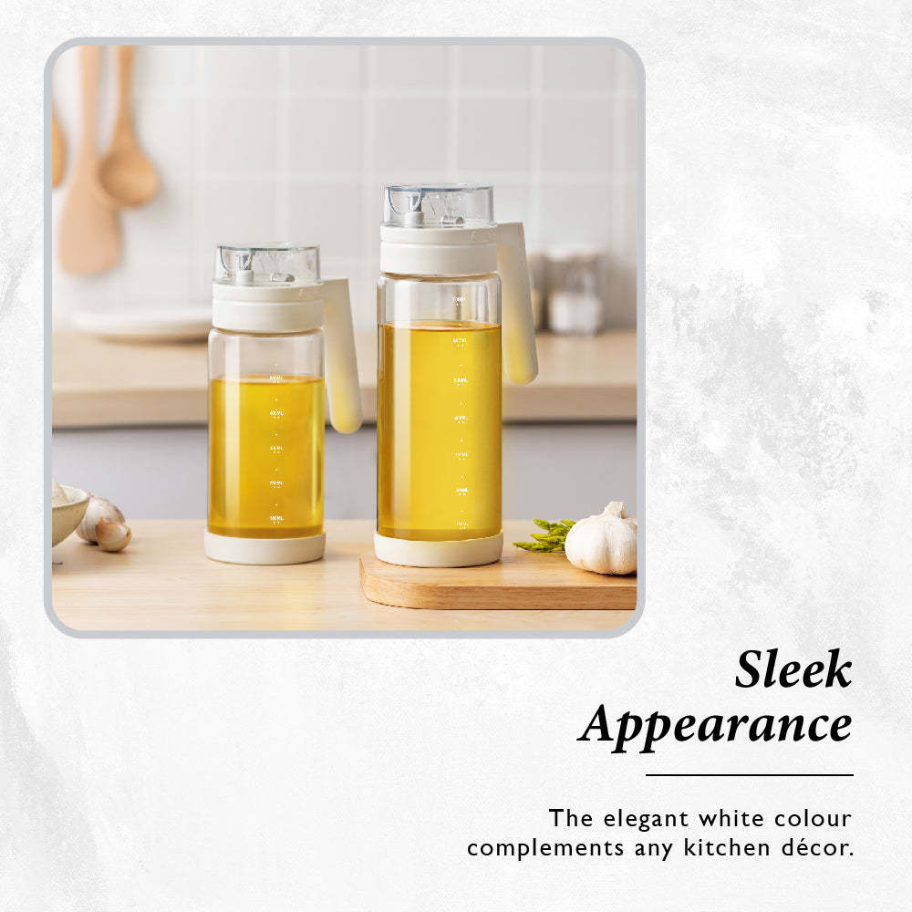 DRIP 700 ml Automatic Culinary Oil Jar (White)