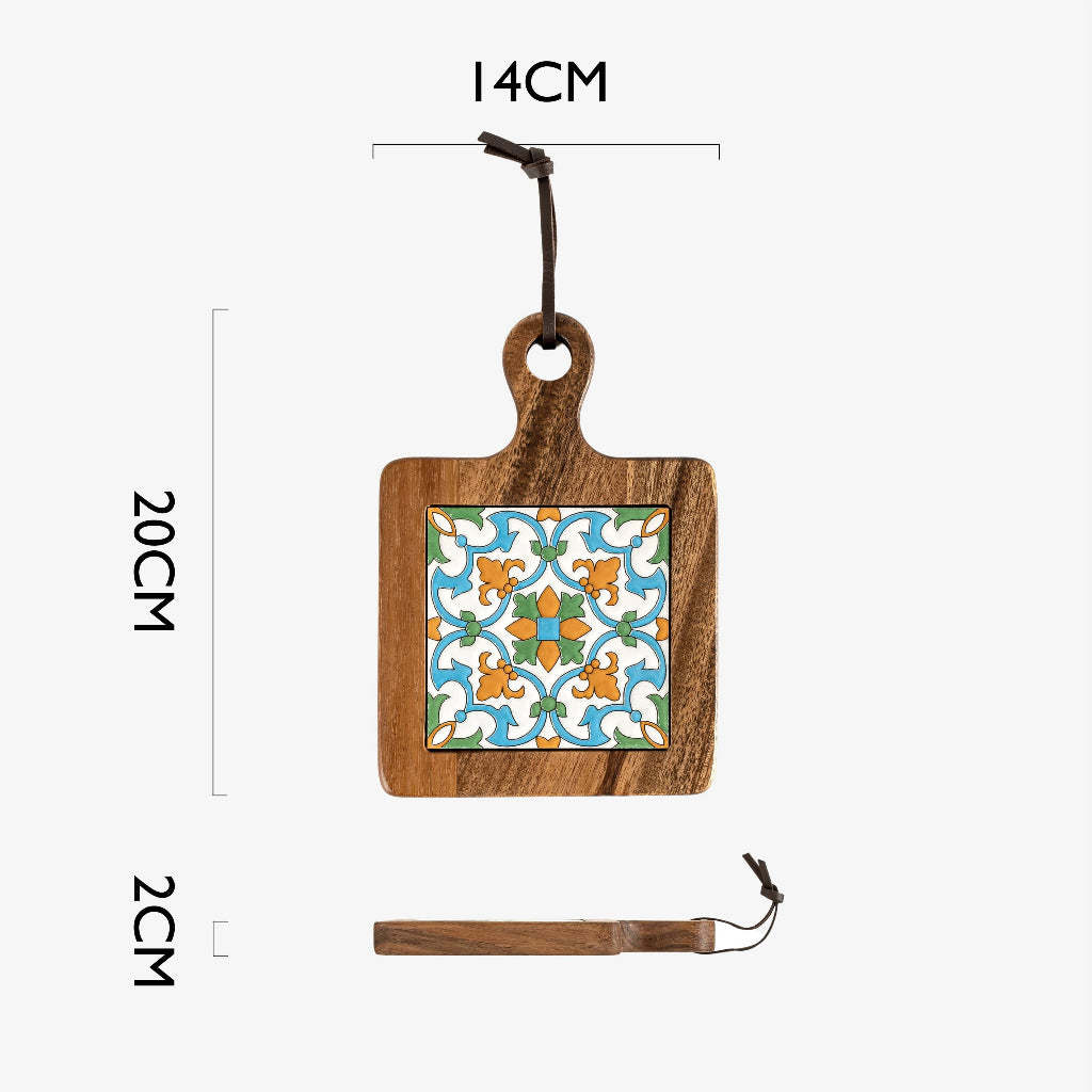 Acacia Tile Pot Coaster Collection | Solid Acacia Wood | Real Premium Tiles