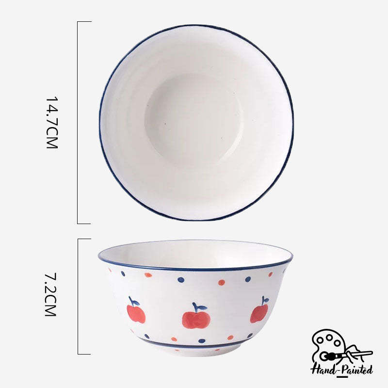 Apple Harvest - Hand Painted 6 inch Soup Bowl