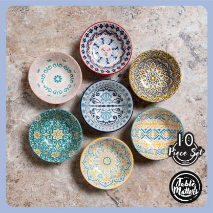 Victoria Assorted 4.75 inch Rice Bowl (Box Set of 10)