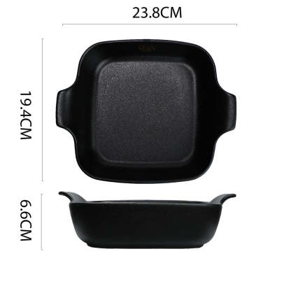 Black Cast - 9.5 inch Square Baking Dish with Handles