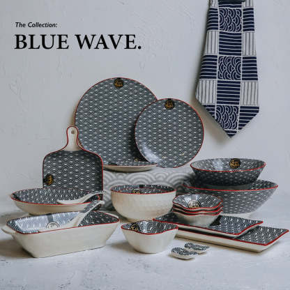 Bundle Deal - Blue Wave 8PCS Dining Set