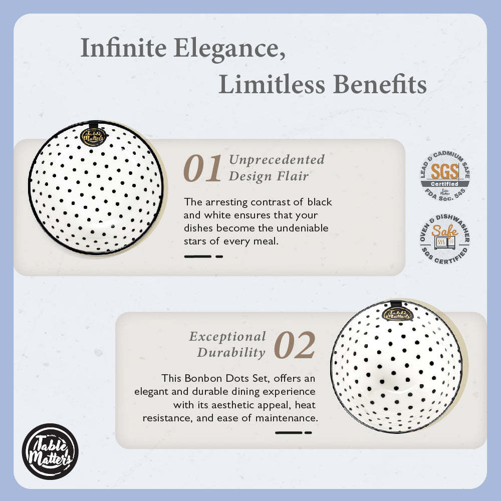 BonBon Dots - 4 inch Round Saucer