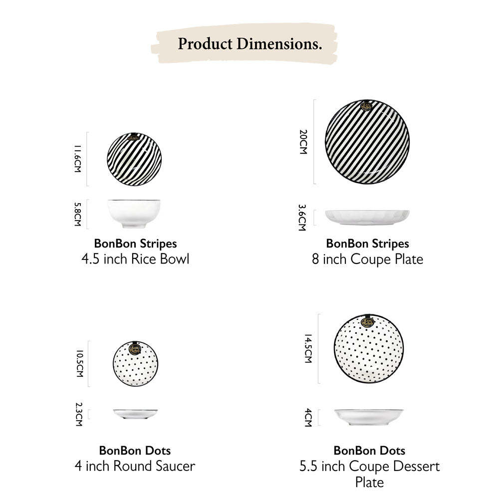 Bundle Deal - Bonbon x Scattered Lines 26PCS Dining Set