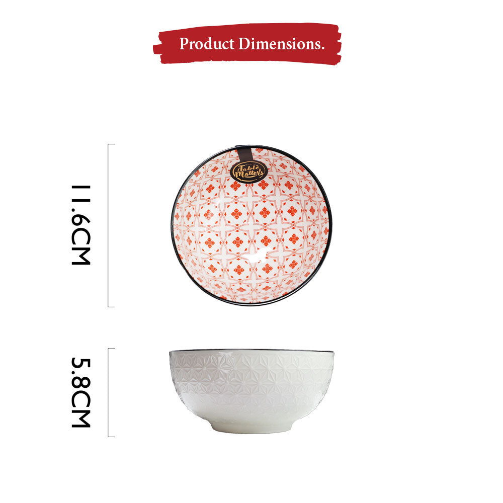 Discover the Crisscross Red Embossed Bowl at Table Matters