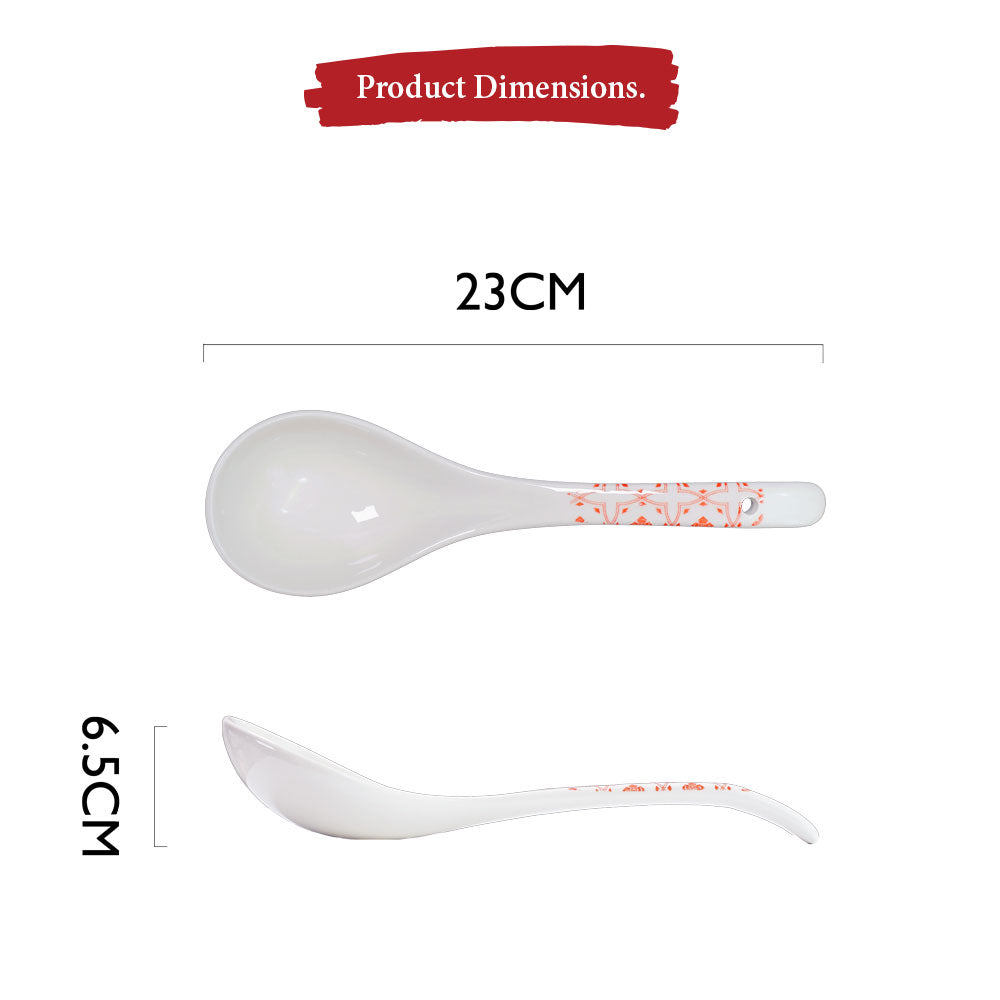 Crisscross Red - Spoon and Serving Spoon