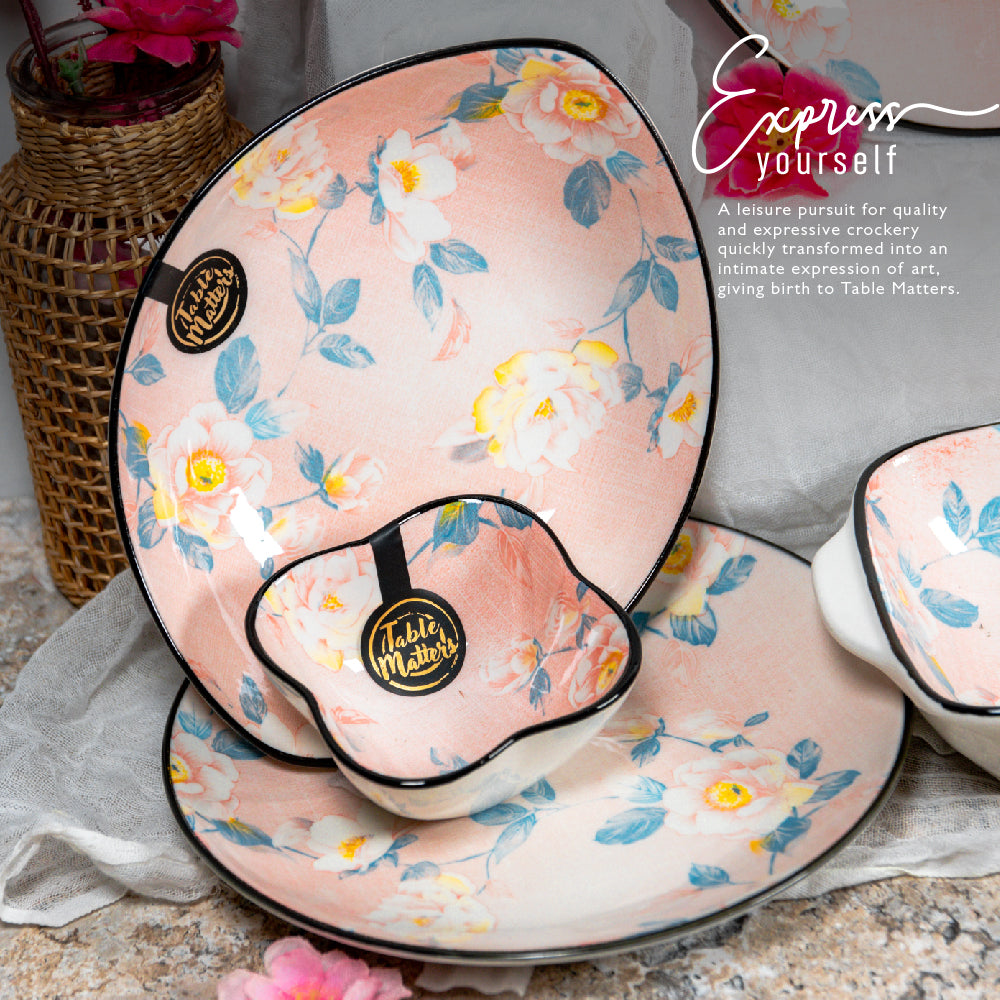 Camellia - 12 inch Oval Shaped Plate