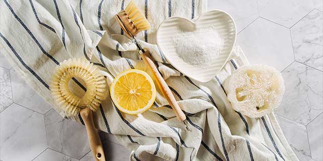 Clean with what comes naturally to you