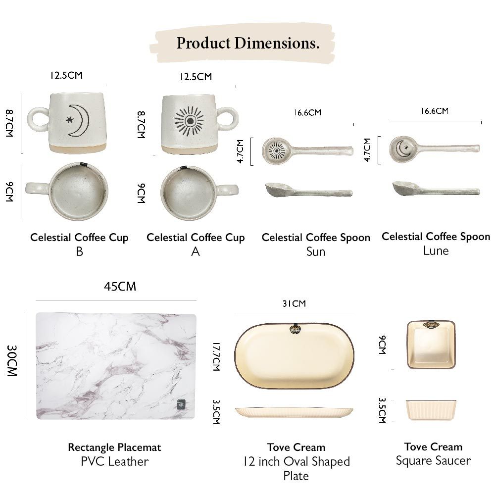 Bundle Deal - Assorted Celestial 16PCS Coffee Time Set