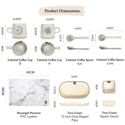 Bundle Deal - Assorted Celestial 16PCS Coffee Time Set