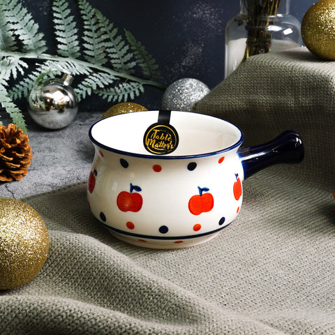 Apple Harvest Sauce Pot with Handle