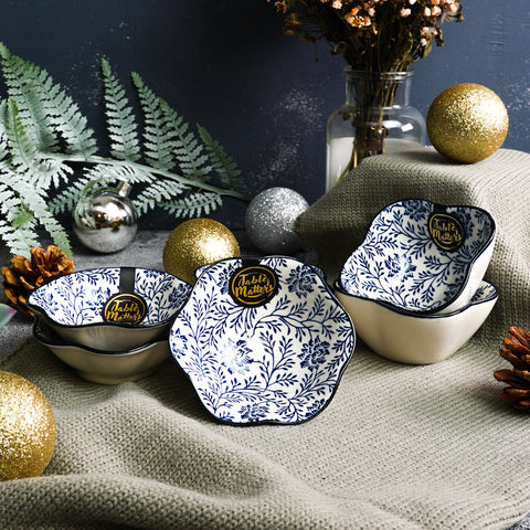 Floral Blue Saucer
