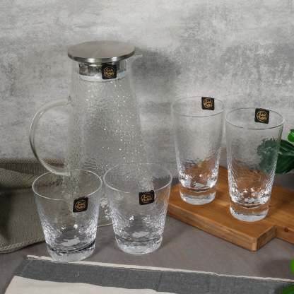 Bundle Deal for 2 - Tsuchi Drinking Glass and Jug - Set of 5