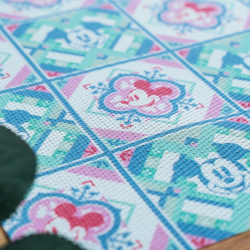 Disney Rectangle Woven Placemat - Mickey Peranakan Tiles