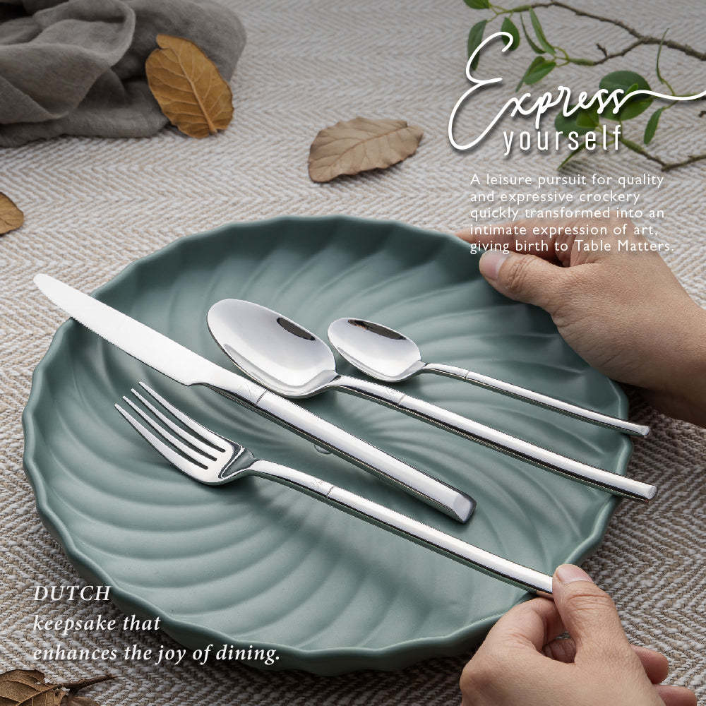 Dutch Stainless Steel Cutlery Set [Dinner Spoon | Dinner Fork | Dinner Knife | Tea Spoon]