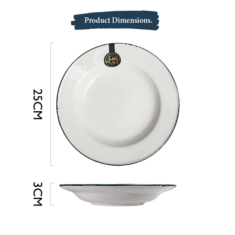 Enamel Blue - 10 inch Dinner Plate
