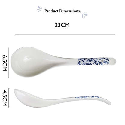 The Perfect Utensils: Table Matters Floral Blue Spoon & Serving Spoon