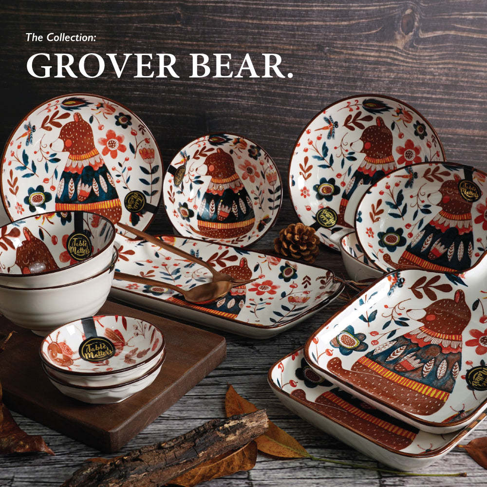 Grover Bear - 6 inch Square Baking Dish with Handle